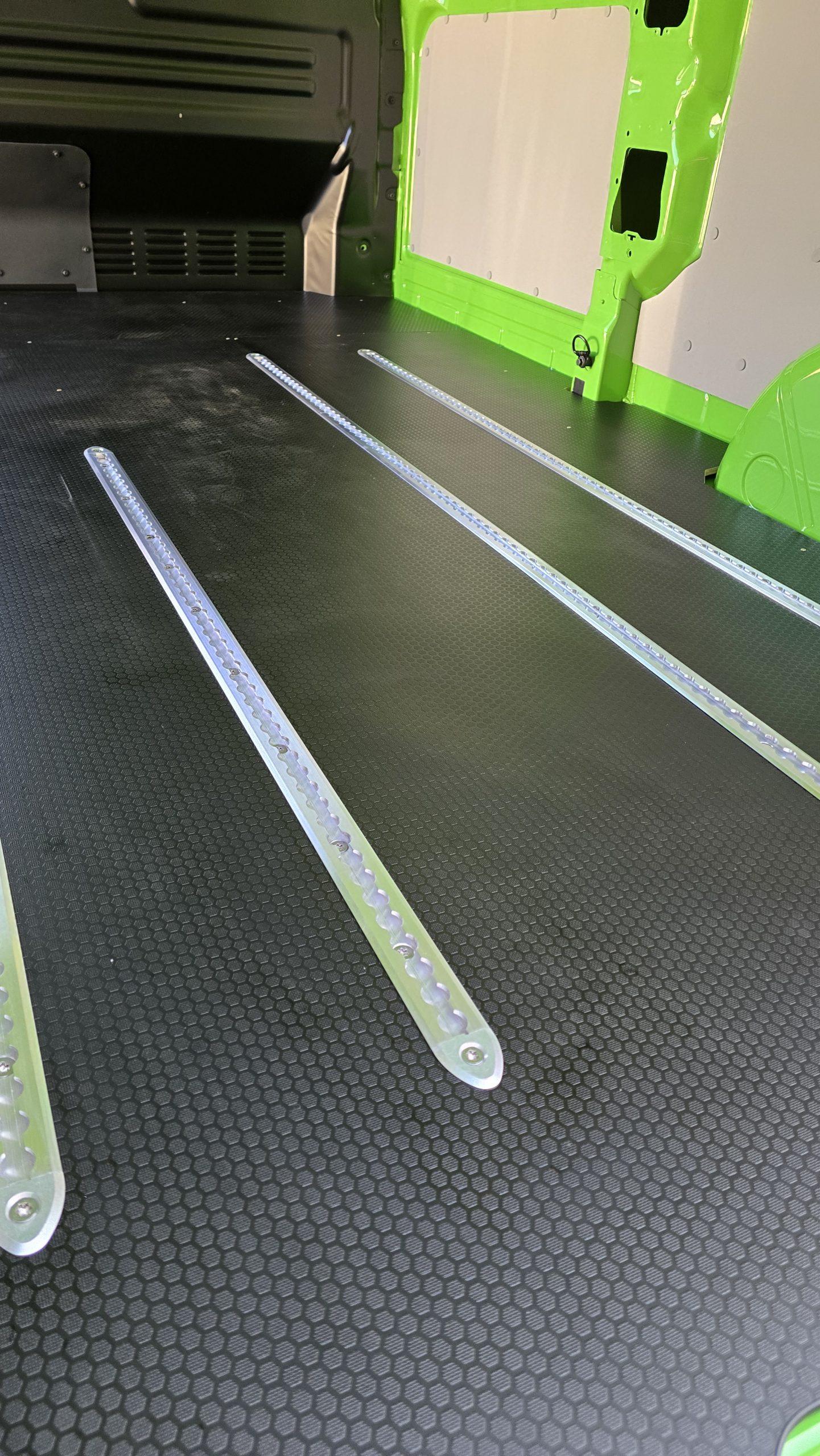 L-track flush rail - loaded bikes Ltrack msv