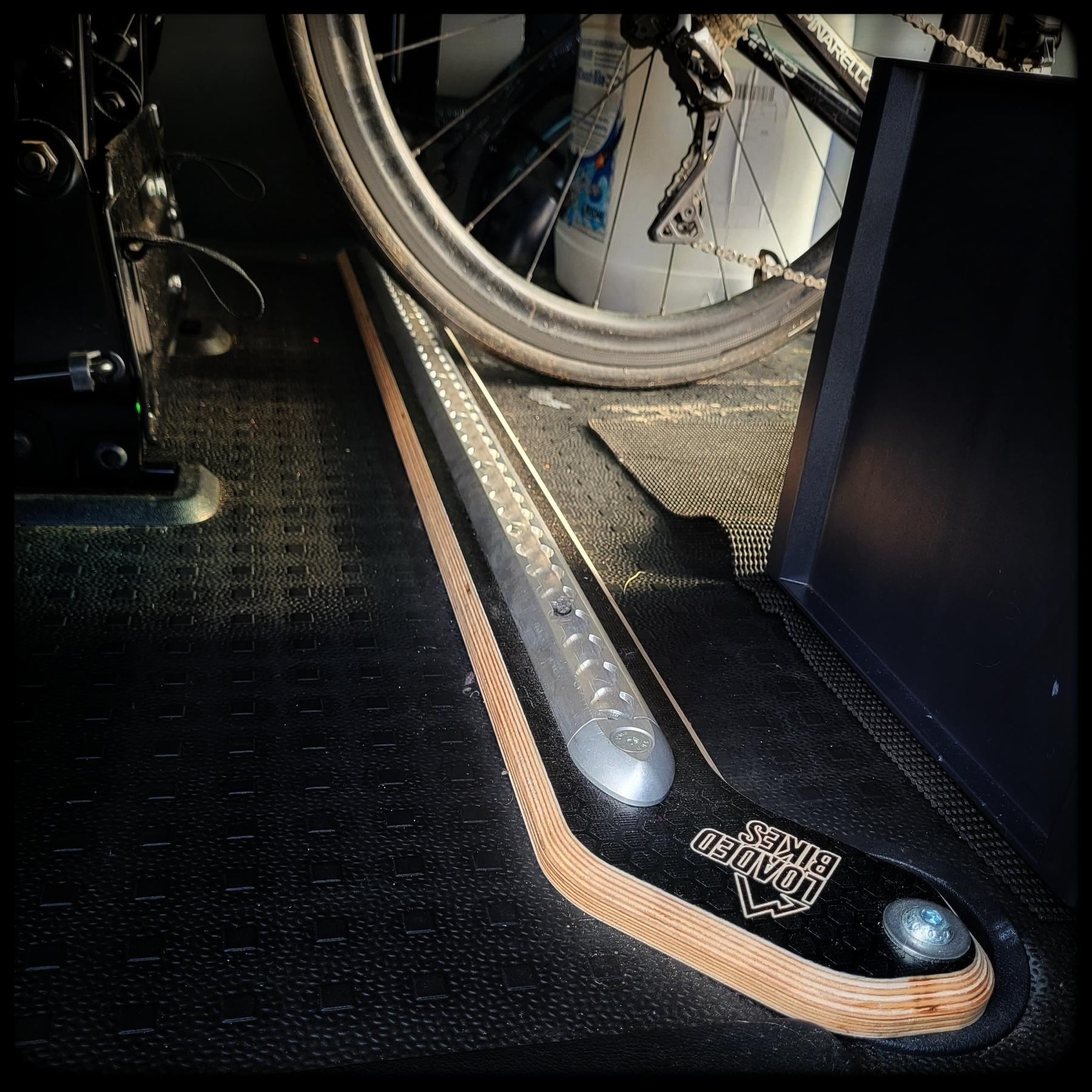 Ply L-Track Alternating Rail for VW Transporters - Loaded Bikes Loaded Bikes Back Track SWB VW Transporter 01