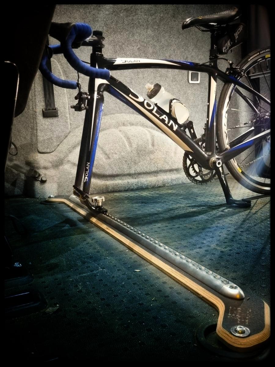 Ply L-Track Alternating Rail for VW Transporters - Loaded Bikes Loaded Bikes Back Track SWB VW Transporter 07