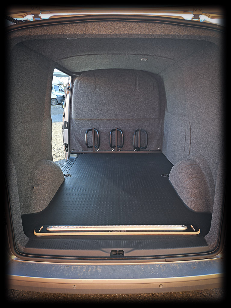 Ply L-track Threshold Rail for VW Transporters - Loaded Bikes Loaded Bikes Ply Threshold Rail 04