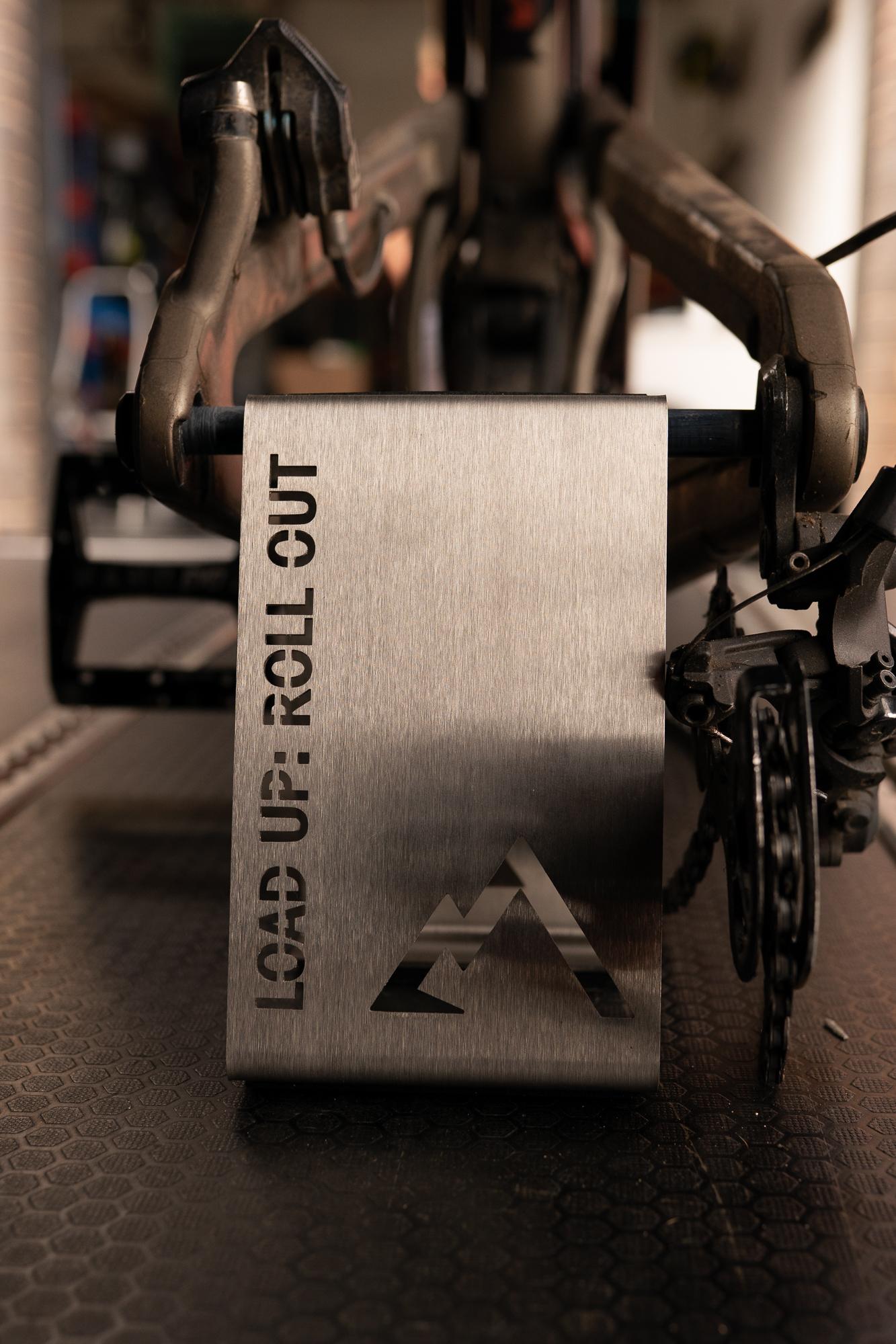 Mtb rear axle stand - loaded bikes Mtb axle stand