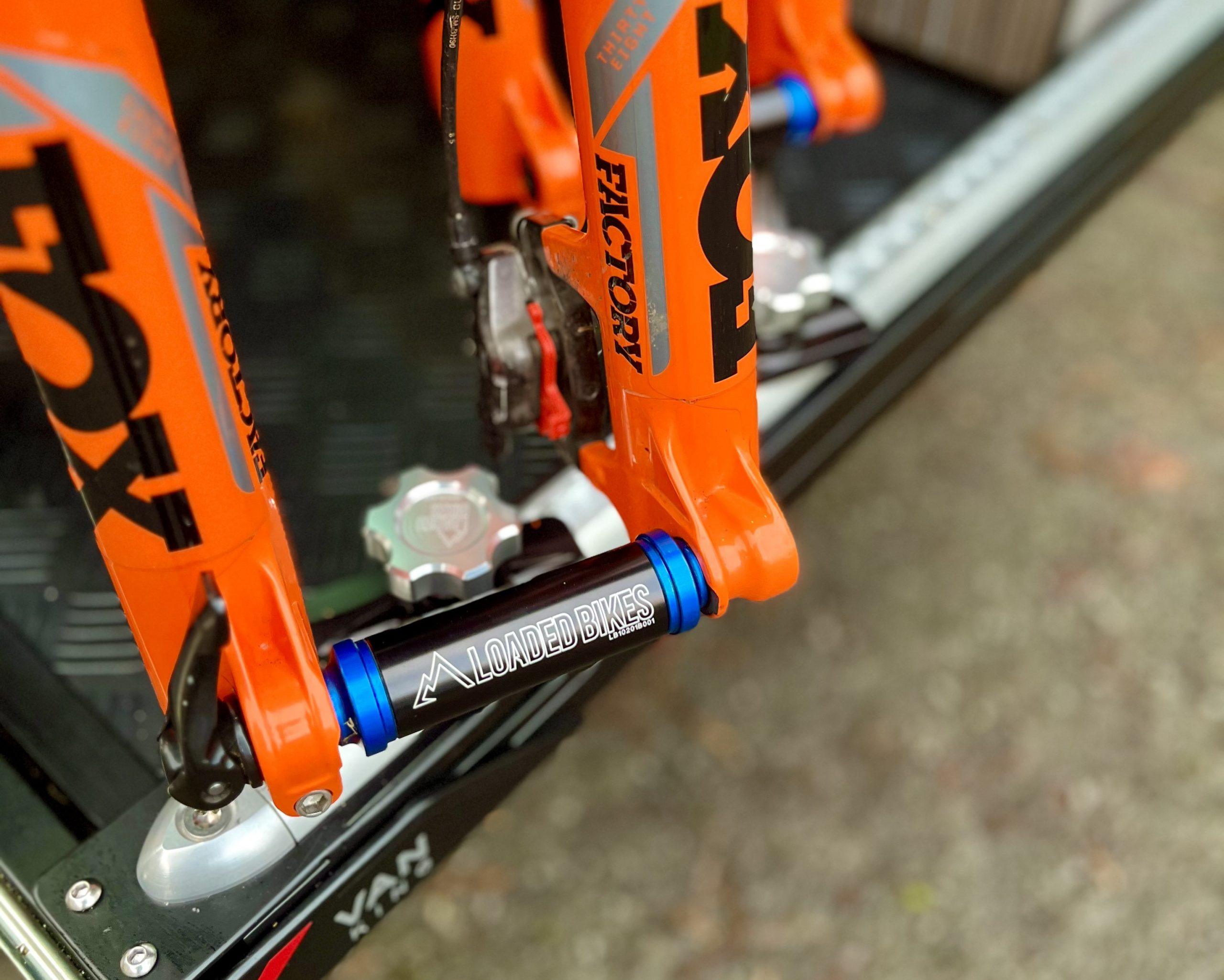 Loaded bikes fork mounts on van king steel slider 5 Loaded bikes fork mounts on van king steel slider 5