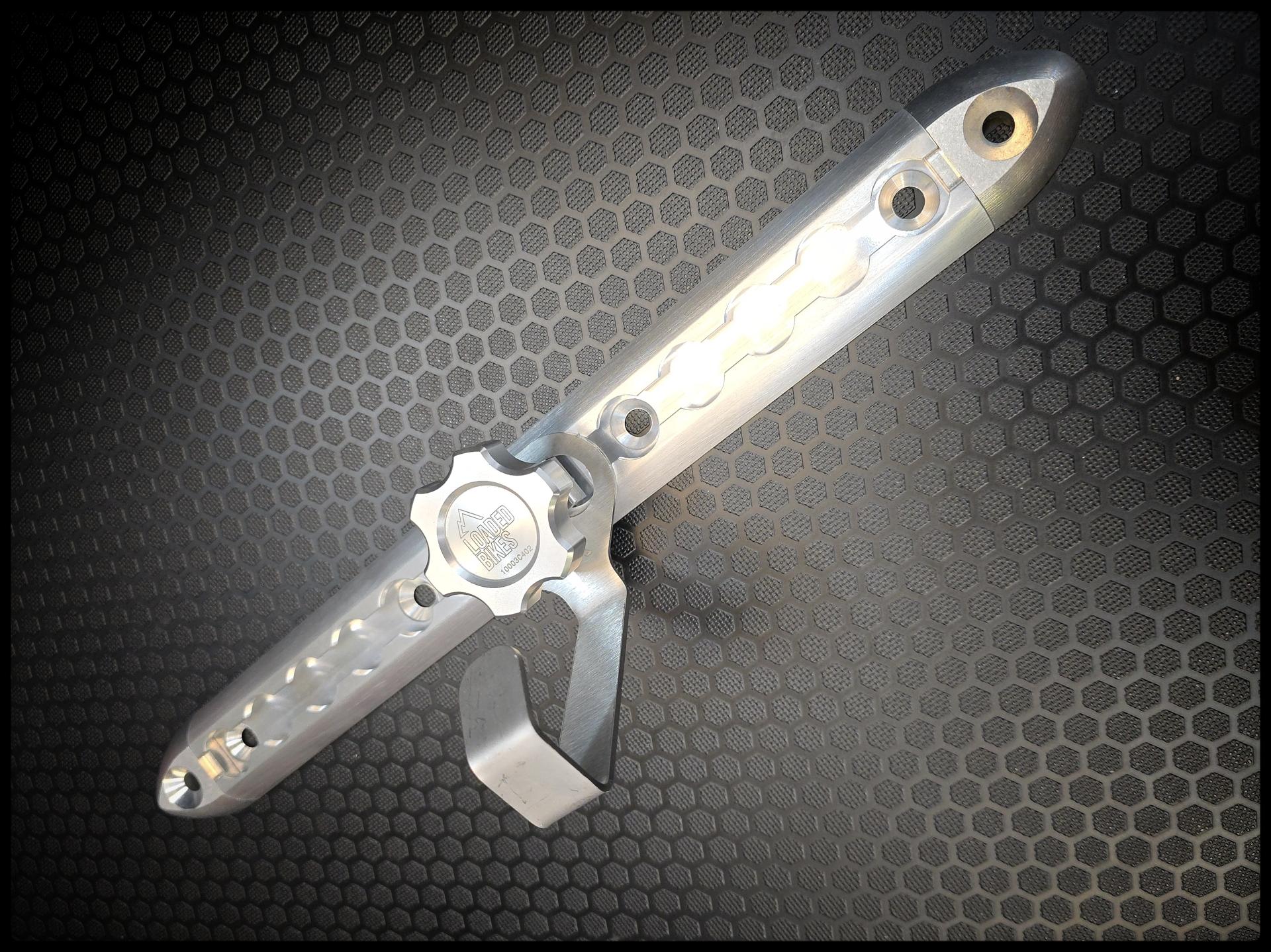 Stainless steel angled hook - loaded bikes Loaded bikes stainless angled hook 01