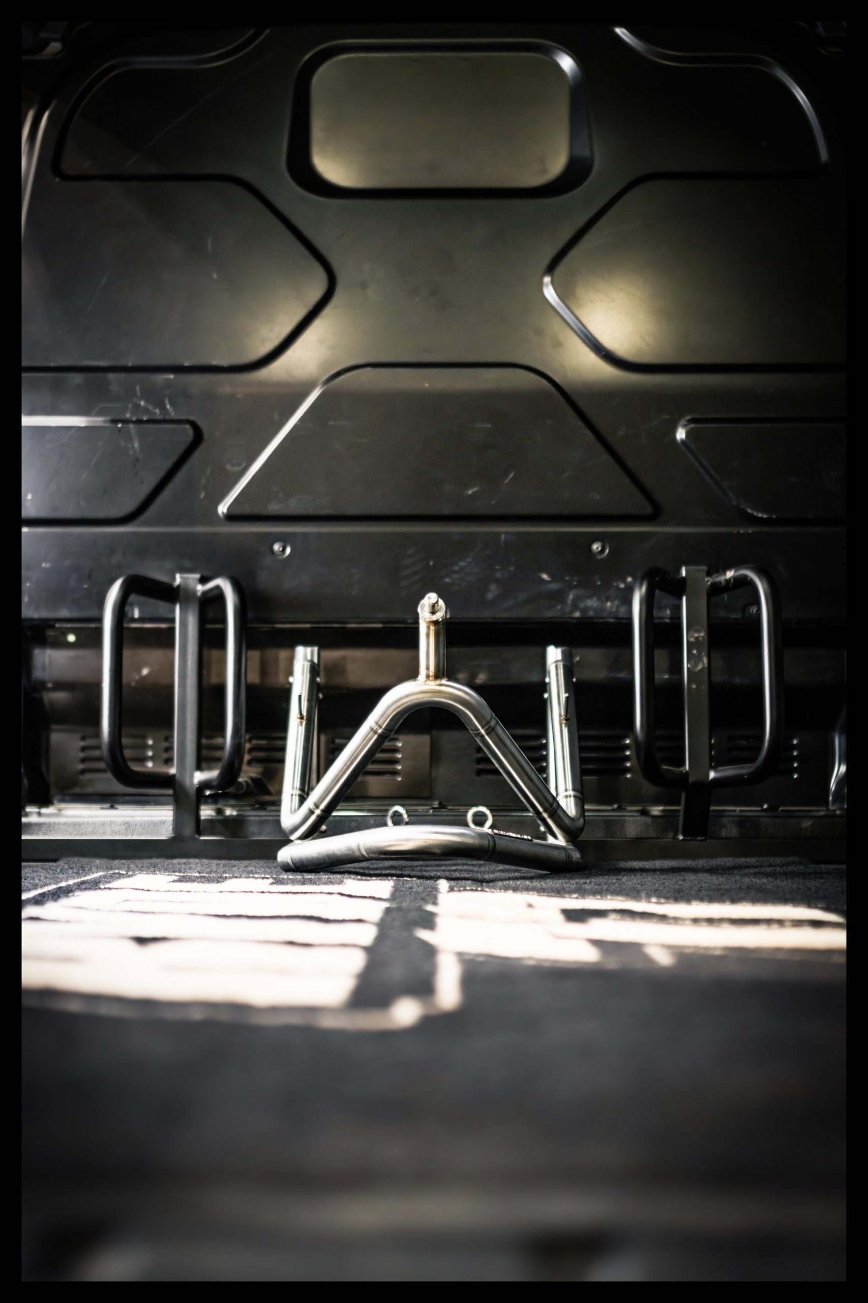 Van Bike Rack for Ford Transit Custom - Loaded Bikes Loaded Bikes Fixed Bike Rack Transit Custom MK1 Double 03