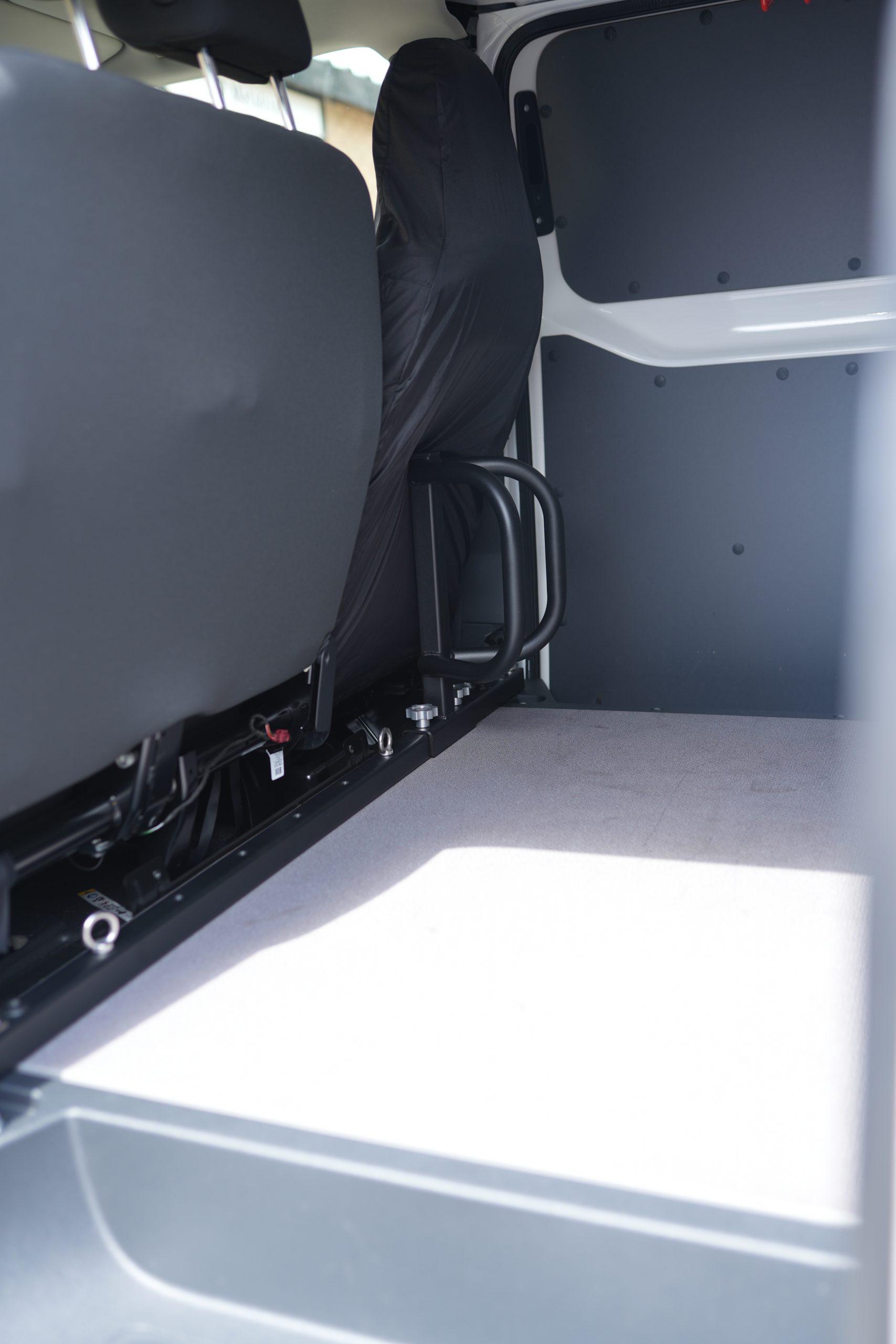 Modular bike rack for vw id buzz - loaded bikes Id buzz no bulkhead