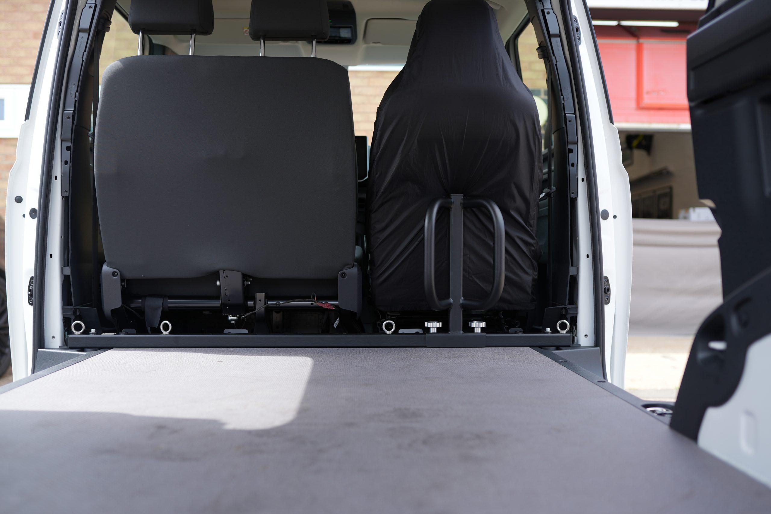 Modular bike rack for vw id buzz - loaded bikes Id buzz no bulkhead 1 (2)