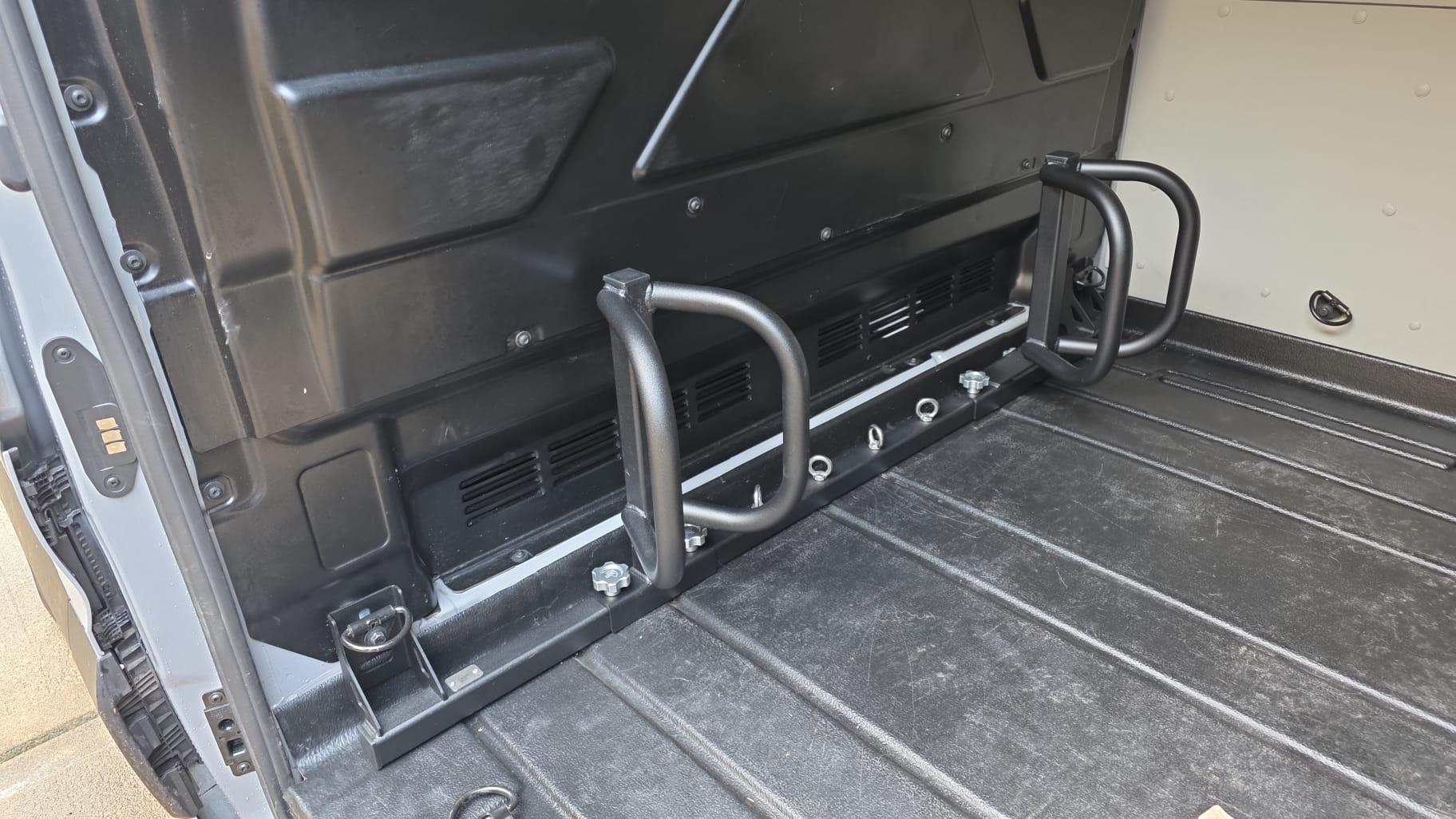 Modular bike rack for ford transit 350 ecoblue - loaded bikes Ecoblue modular (2)