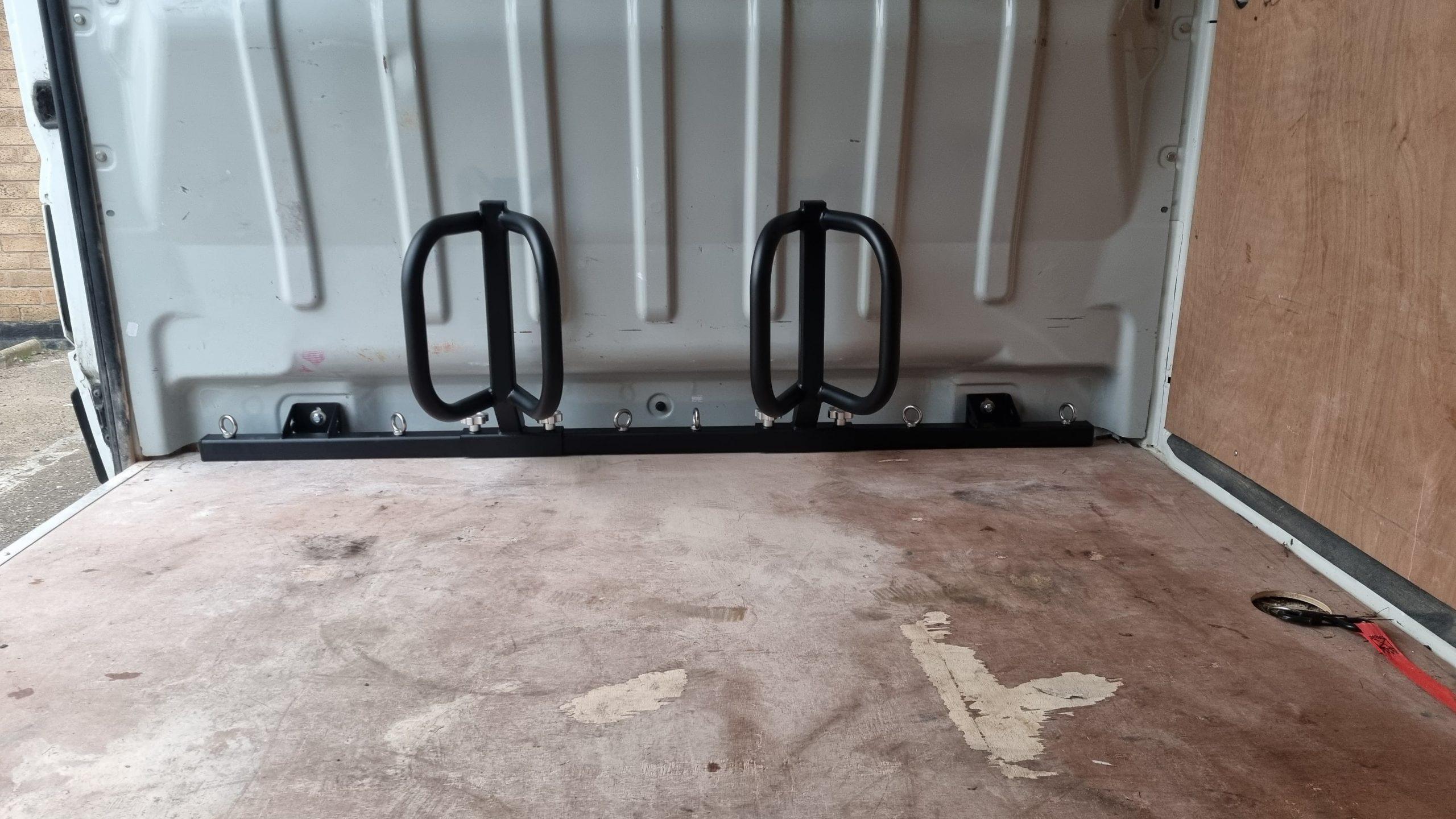 Modular bike rack for citreon relay and ducato van - loaded bikes Relay ducat modular (2)
