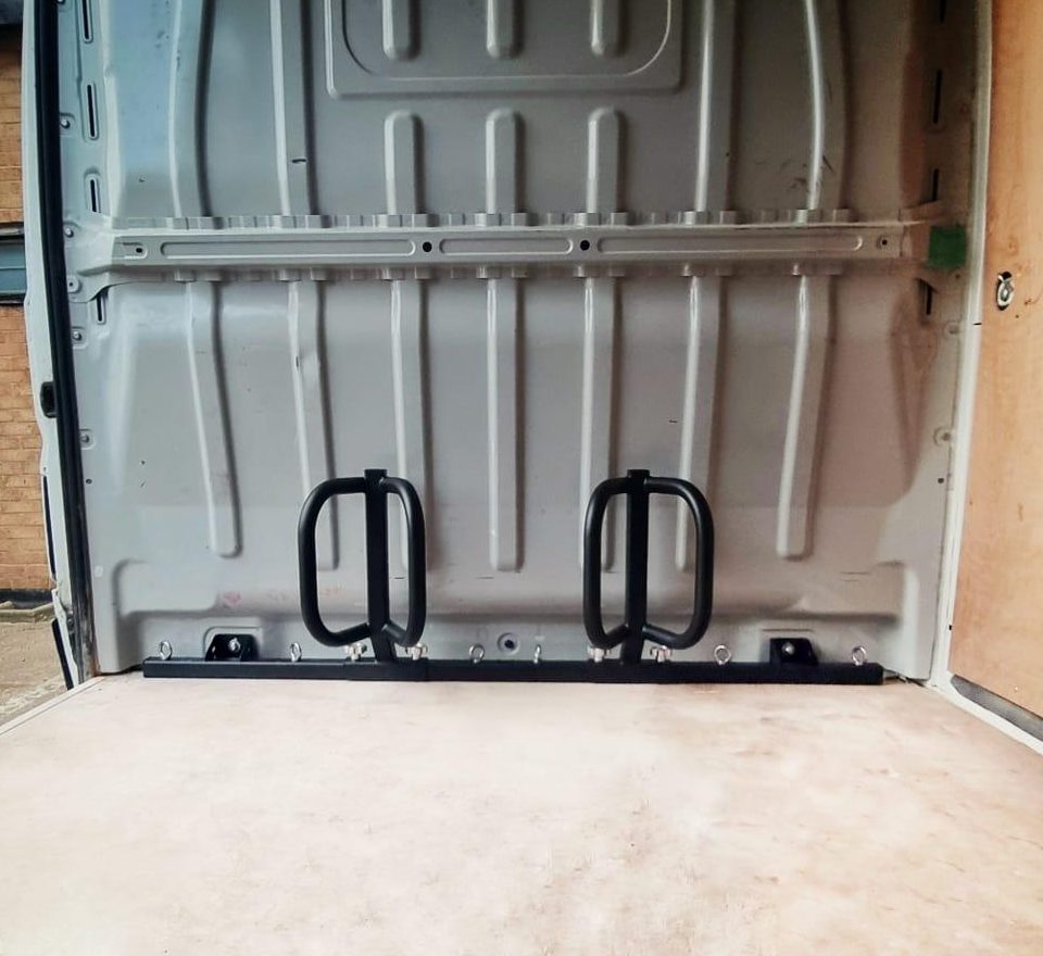 Modular bike rack for citreon relay and ducato van - loaded bikes Relay ducat modular (5)