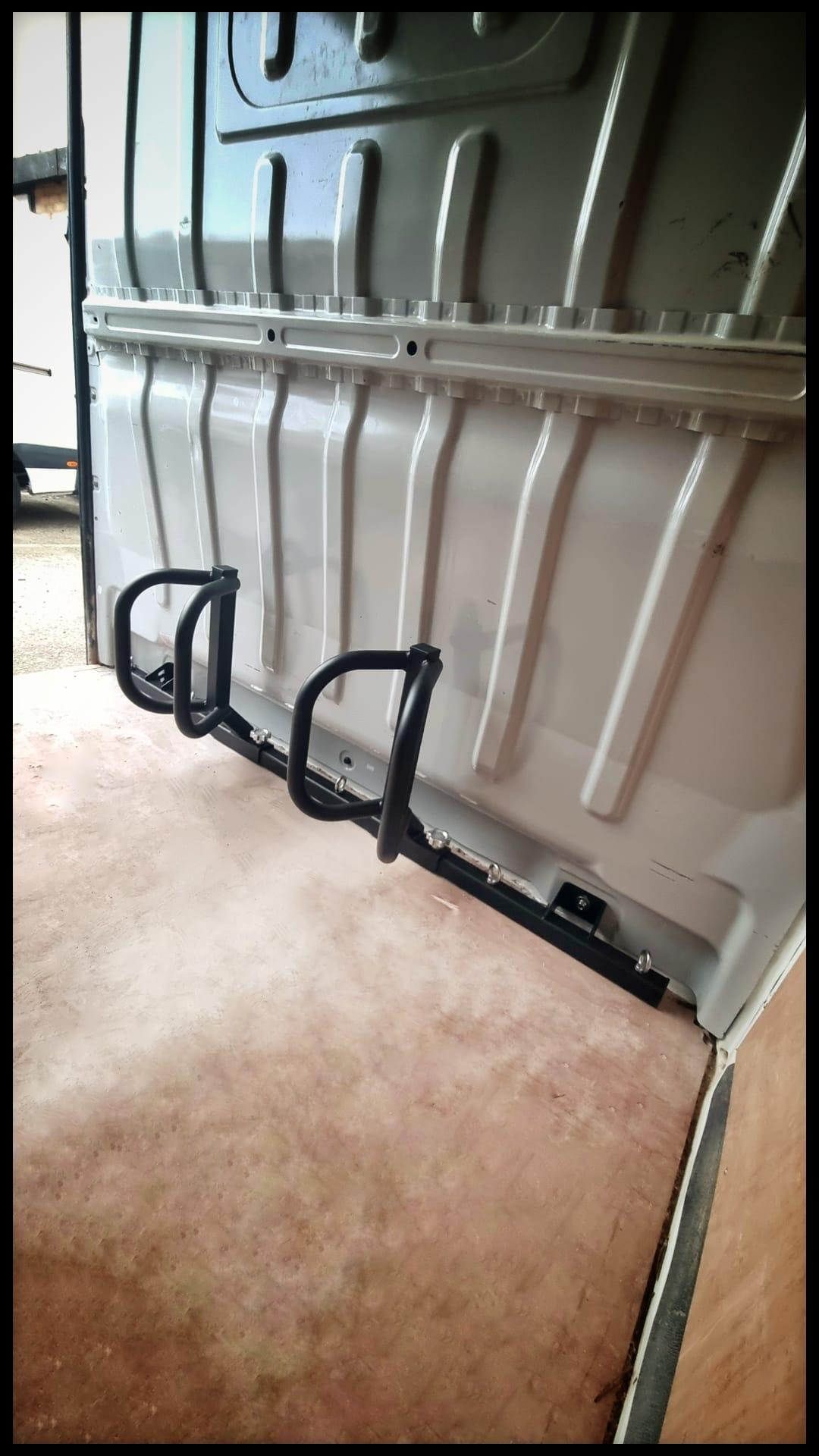 Modular bike rack for citreon relay and ducato van - loaded bikes Relay ducat modular (6)